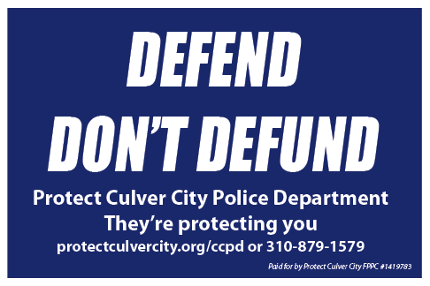 Defend CCPD Yard Sign